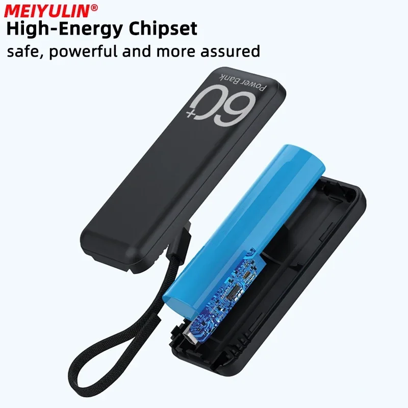 New Mini Power Supply 5000mAh Built-in Data Cable Power Mobile Power Supply Fast Charging Convenient for IPhone, Samsung, Xiaomi
New Mini Power Supply 5000mAh Built-in Data Cable Power Mobile Power Supply Fast Charging Convenient for IPhone, Samsung, Xiaomi