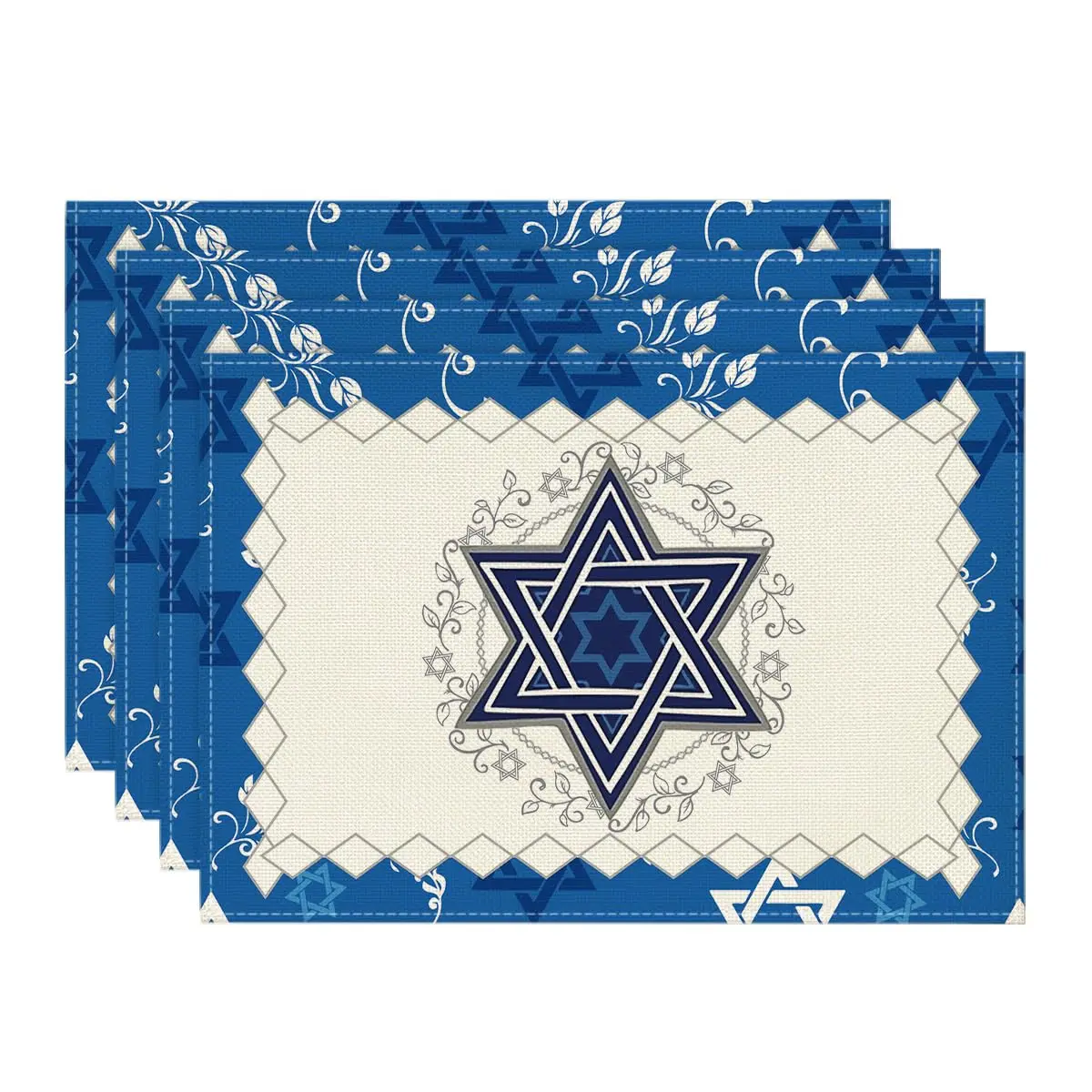 Jewish Menorah Passover Placemats for Dining Table,12 x 18 Inch Hanukkah Holiday Rustic Vintage Washable Table Mats Set of 4
Jewish Menorah Passover Placemats for Dining Table,12 x 18 Inch Hanukkah Holiday Rustic Vintage Washable Table Mats Set of 4