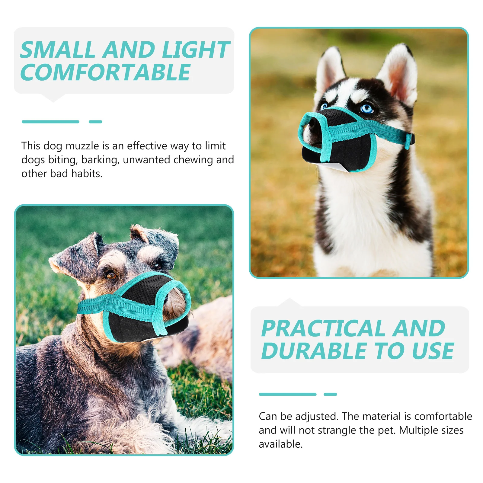Adjustable Anti-Barking Dog Muzzle Breathable Mouth Cover Pet Outdoor Supply Durable Lightweight Cotton Material
Adjustable Anti-Barking Dog Muzzle Breathable Mouth Cover Pet Outdoor Supply Durable Lightweight Cotton Material