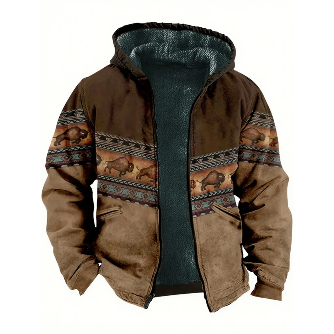 Winter Men's Sweatshirt Hoodie Retro Animal Patchwork Zipper Section Pocket Hoodie Casual Oversize Men's Clothing 
Winter Men's Sweatshirt Hoodie Retro Animal Patchwork Zipper Section Pocket Hoodie Casual Oversize Men's Clothing