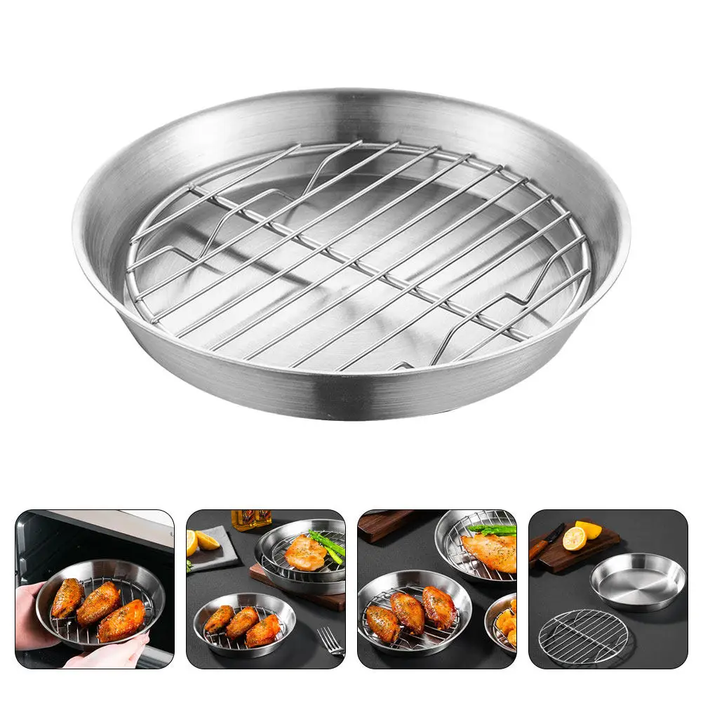 1Set Stainless Steel Baking Pan 304 Oil Draining Grilling Cooling Rack Set Circular Design for Oven Bbq Home Kitchen Use
1Set Stainless Steel Baking Pan 304 Oil Draining Grilling Cooling Rack Set Circular Design for Oven Bbq Home Kitchen Use