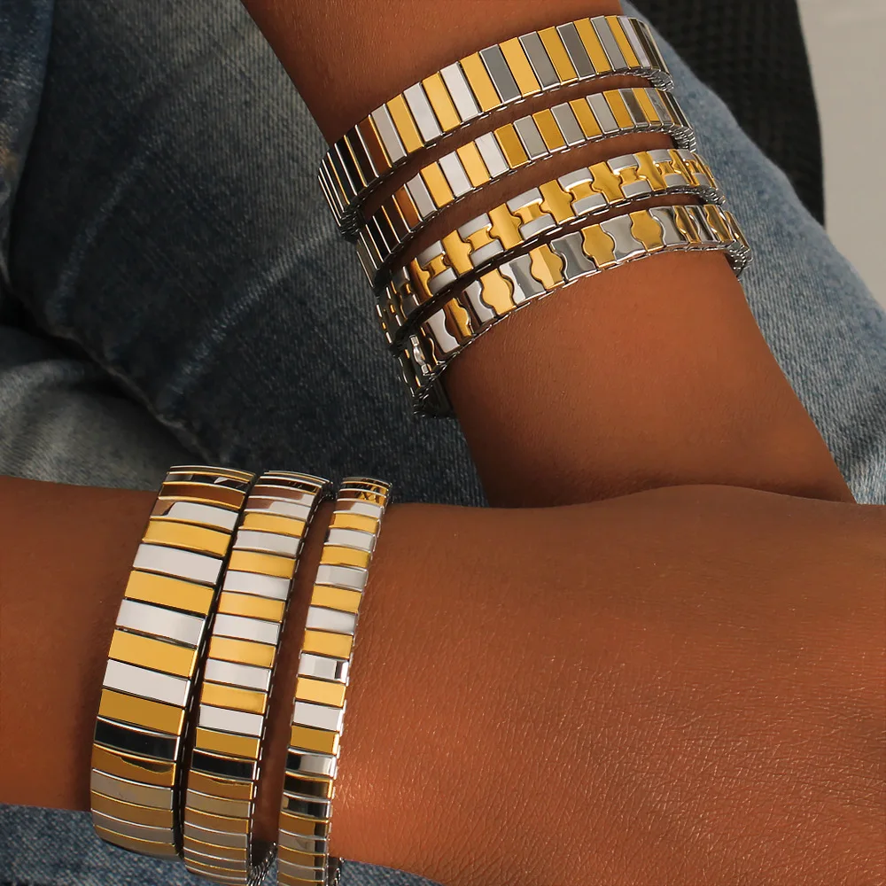 DIY accessories Cantonese decoration European and American style high-end elastic strap bracelet stainless steel gold-plated fas
DIY accessories Cantonese decoration European and American style high-end elastic strap bracelet stainless steel gold-plated fas