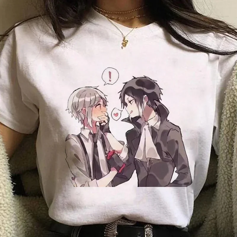 White Casual Tshirt Summer Fashion Female Stray Dogs Graphic Print T-shirt Women Harajuku Aesthetic Women's T-shirt Clothing
White Casual Tshirt Summer Fashion Female Stray Dogs Graphic Print T-shirt Women Harajuku Aesthetic Women's T-shirt Clothing