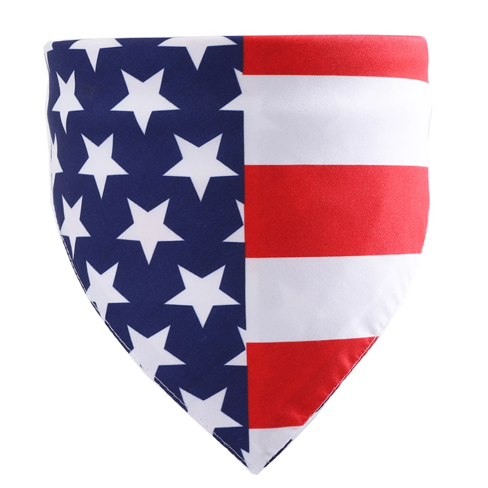 American Flag Headscarf Polyester Dog Scarves Triangle for Large Dogs Independence Day Pet Costume Accessories
American Flag Headscarf Polyester Dog Scarves Triangle for Large Dogs Independence Day Pet Costume Accessories