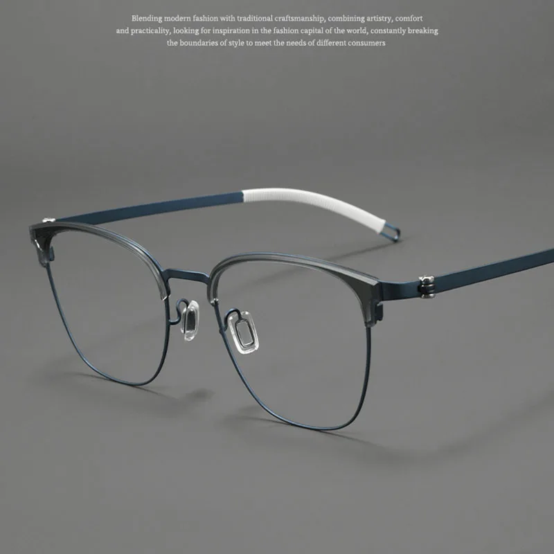 EYELUYAN Titanium Glasses Frame Men Brand Design Round Korean Ultralight Eyeglasses Screwless Denmark Eyewear
EYELUYAN Titanium Glasses Frame Men Brand Design Round Korean Ultralight Eyeglasses Screwless Denmark Eyewear