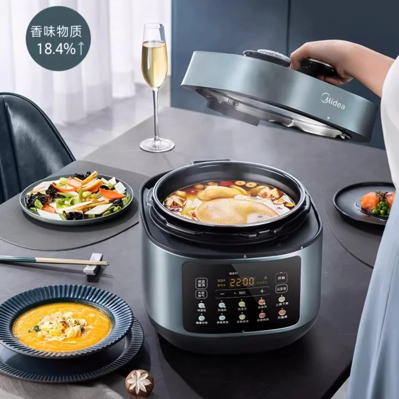 Электрическая скороварка с двумя вкладышами, 5 л, большая емкость, 0-покрытие, умная мультиварка из нержавеющей стали 304, для домашнего использования
Электрическая скороварка с двумя вкладышами, 5 л, большая емкость, 0-покрытие, умная мультиварка из нержавеющей стали 304, для домашнего использования