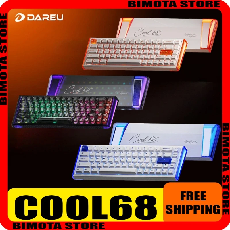 New DAREU COOL68 Magnetic Switch Keyboard Wired Mechanical Keyboards 8000Hz RT0.01mm E-sprots Game Keyboard with Light Box Gifts
New DAREU COOL68 Magnetic Switch Keyboard Wired Mechanical Keyboards 8000Hz RT0.01mm E-sprots Game Keyboard with Light Box Gifts
