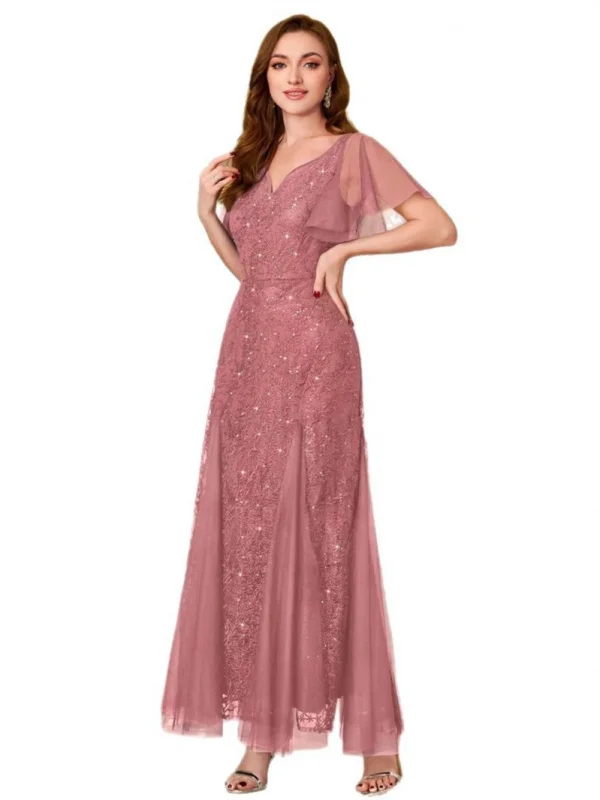 Ele Lace ort Sve Dr with Pleated Netting And Floral Embelliments High Waist Long Gown for Par Ocns
Ele Lace ort Sve Dr with Pleated Netting And Floral Embelliments High Waist Long Gown for Par Ocns