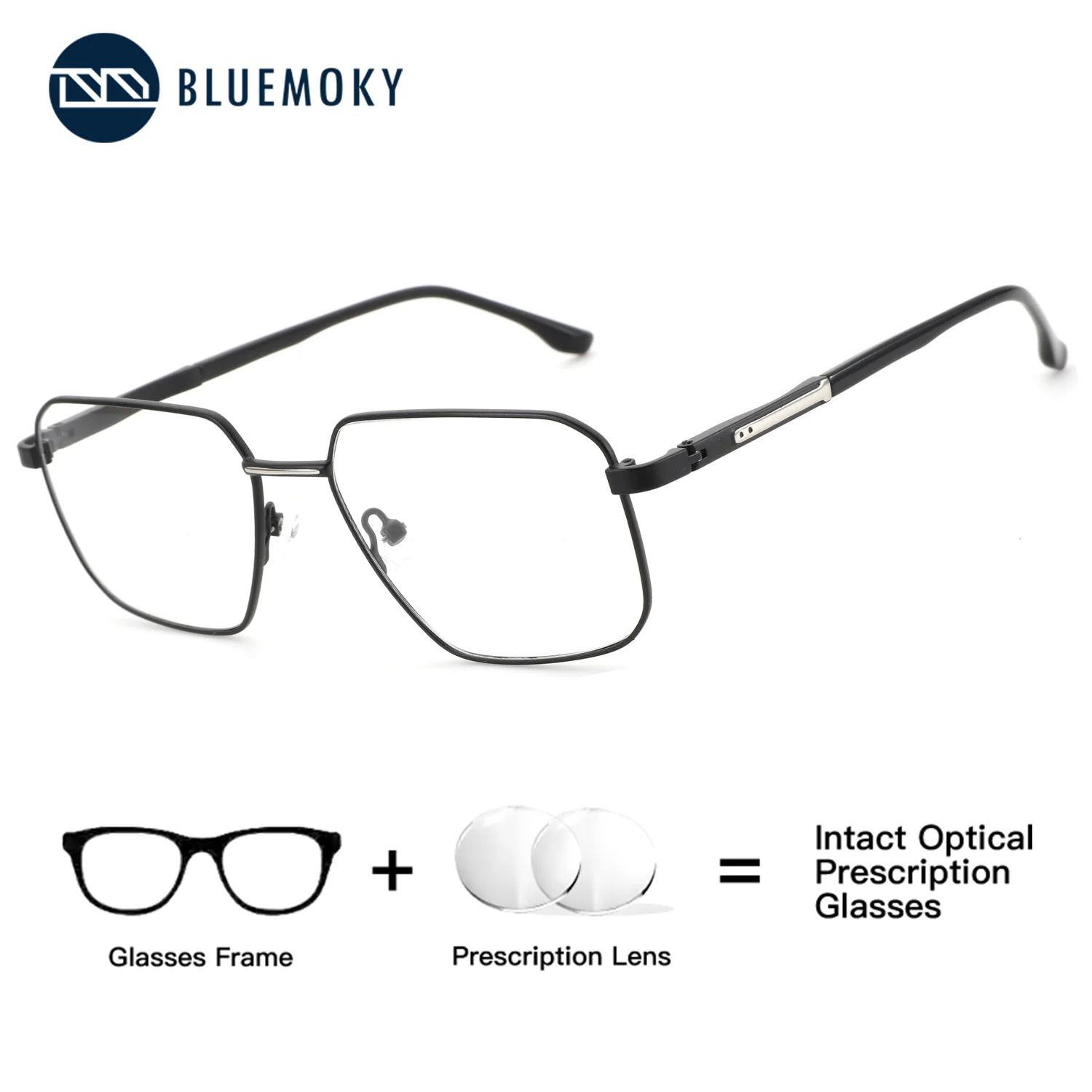 BLUEMOKY (S Size) Men Metal Polygon Prescription Glasses Vision Correction Eyewear Near Anti Blue Light Multifocal Photochromic
BLUEMOKY (S Size) Men Metal Polygon Prescription Glasses Vision Correction Eyewear Near Anti Blue Light Multifocal Photochromic
