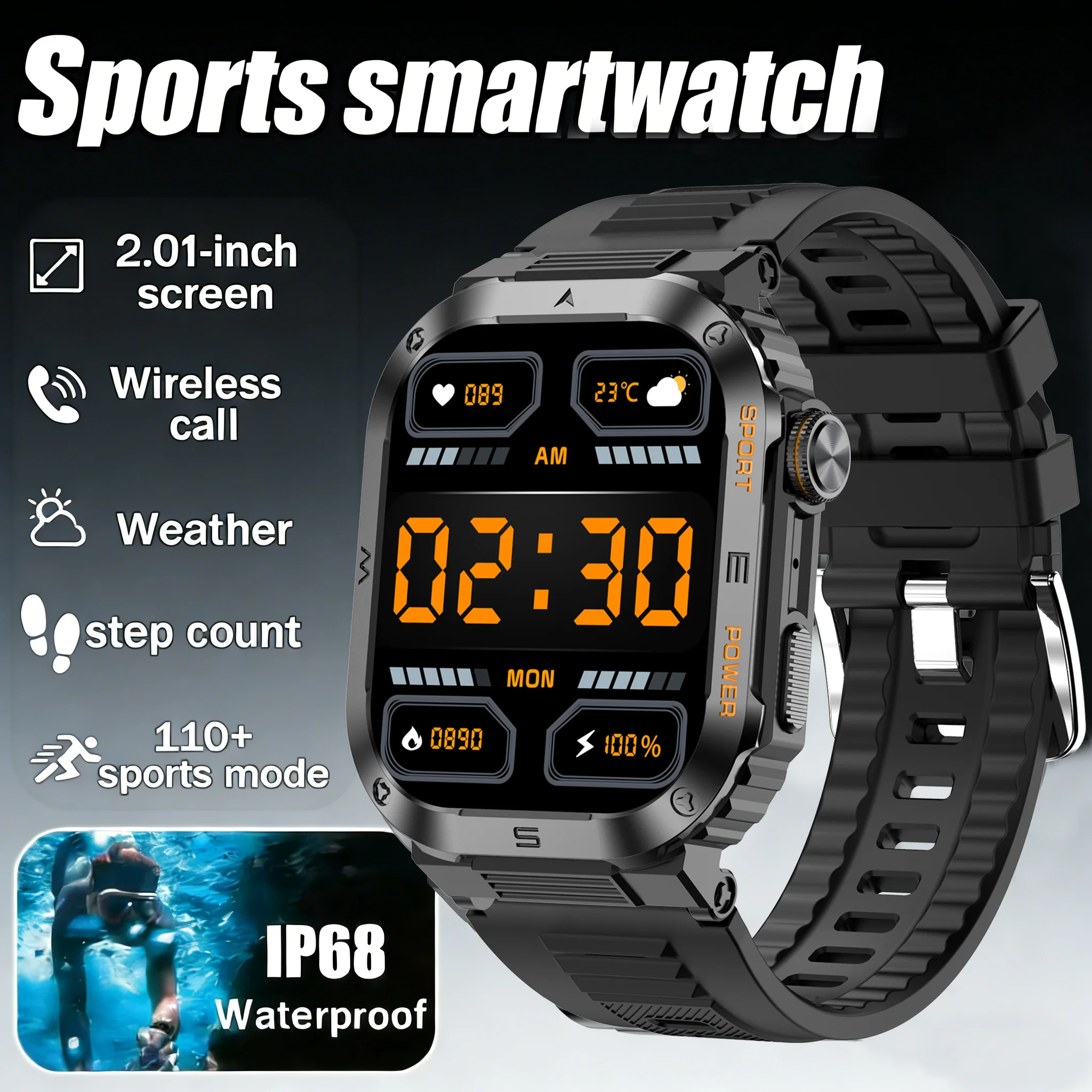Новые смарт-часы 2026 года для мужчин, 400 мАч, военные, для активного отдыха, водонепроницаемые IP68, 100+ видов спорта, 2,01-дюймовый экран, Bluetooth-вызовы
Новые смарт-часы 2026 года для мужчин, 400 мАч, военные, для активного отдыха, водонепроницаемые IP68, 100+ видов спорта, 2,01-дюймовый экран, Bluetooth-вызовы