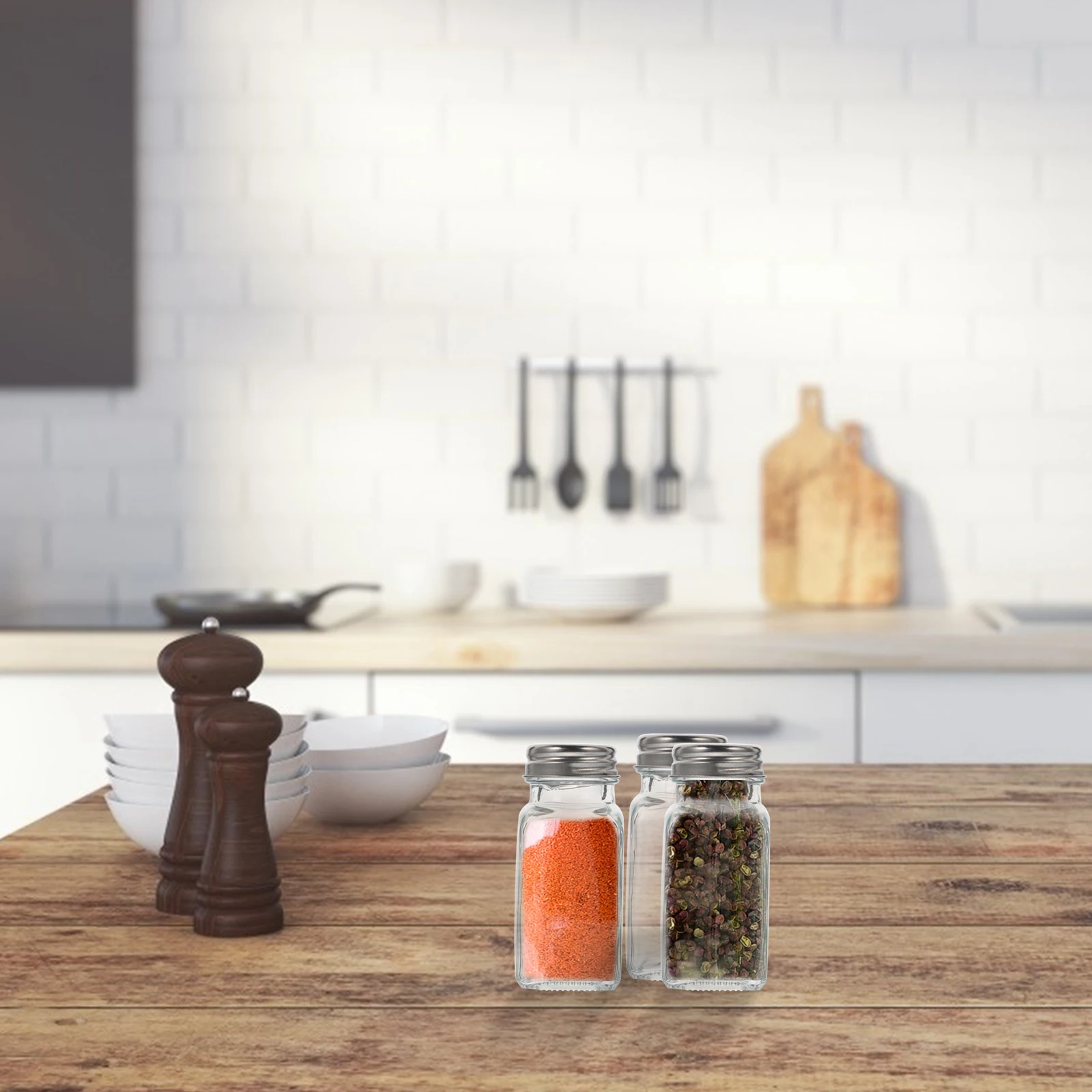 10Pcs Kitchen Seasoning Bottles Clear Glass Body Stainless Steel Cap Multi-Function Condiment Pots for Convenient Cooking
10Pcs Kitchen Seasoning Bottles Clear Glass Body Stainless Steel Cap Multi-Function Condiment Pots for Convenient Cooking