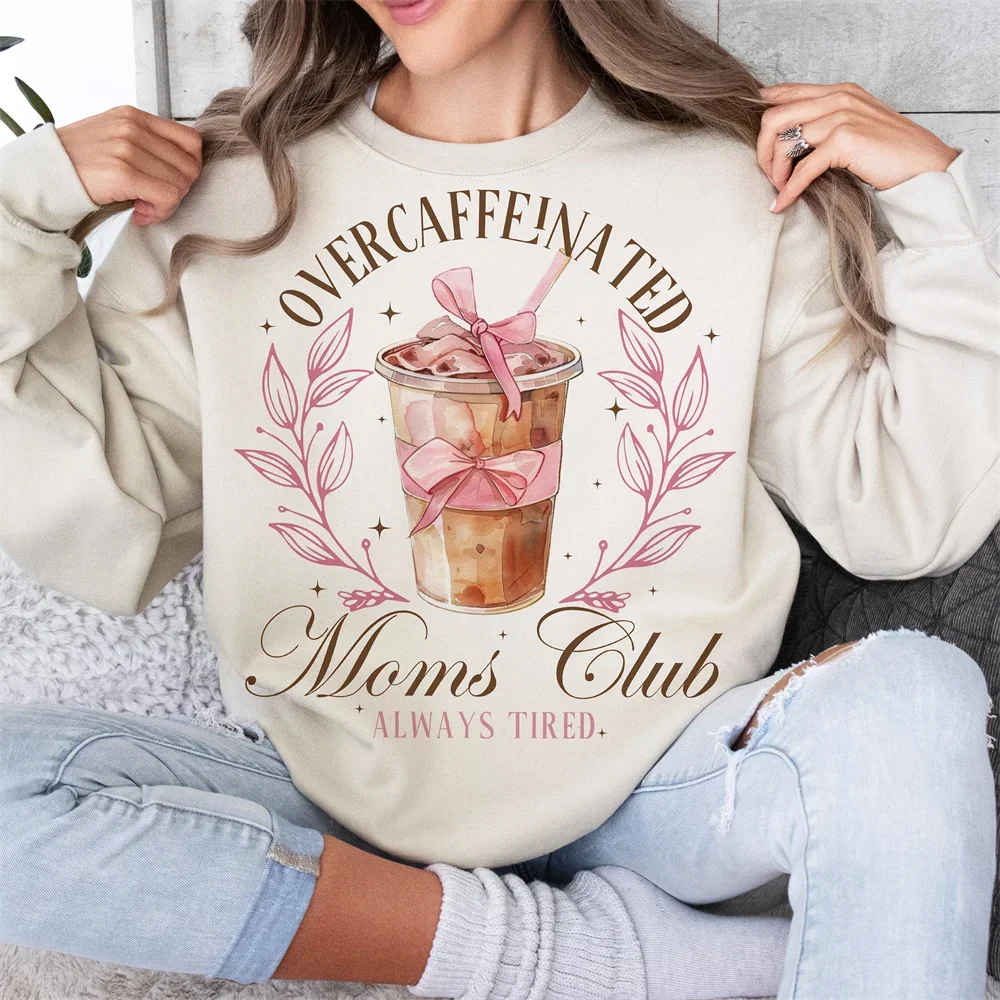 Over Caffeinated Moms Club Trendy Coffee Sweatshirts Women Long Sleeve Embroidery Letter Pullover High Street Sweatshirt
Over Caffeinated Moms Club Trendy Coffee Sweatshirts Women Long Sleeve Embroidery Letter Pullover High Street Sweatshirt