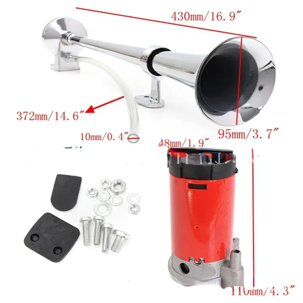450MM 17-inch 12V car air horn single-pipe air whistle modified horn super loud Wear Parts
450MM 17-inch 12V car air horn single-pipe air whistle modified horn super loud Wear Parts