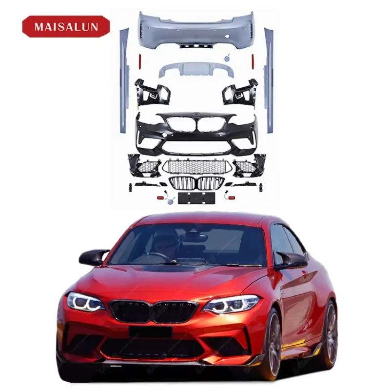 ZAIQU Jiuzhou Auto M2C Front Bumper Side Skirts Rear Diffuser for M240 220i 225i 2 Series F22 F23 M2C Style PP Plastic Body Kit
ZAIQU Jiuzhou Auto M2C Front Bumper Side Skirts Rear Diffuser for M240 220i 225i 2 Series F22 F23 M2C Style PP Plastic Body Kit