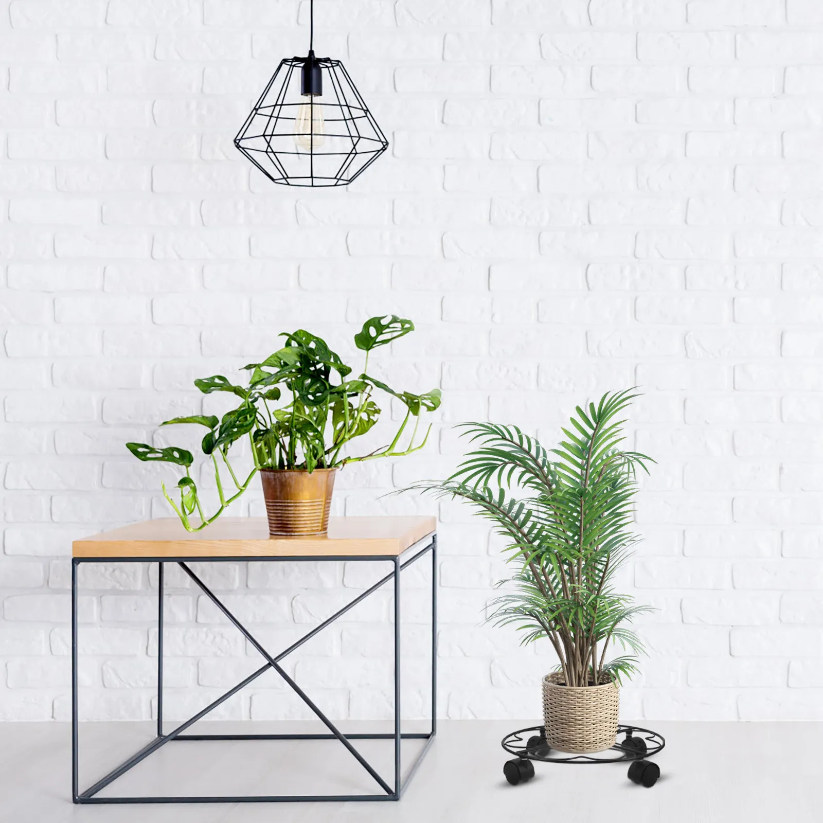 Chic Elegant White Plant Stand with Caster Wheels Heavy Duty Rolling Plant Dolly for Large Vases Indoor Outdoor Gardening
Chic Elegant White Plant Stand with Caster Wheels Heavy Duty Rolling Plant Dolly for Large Vases Indoor Outdoor Gardening