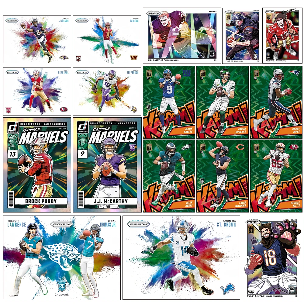 PANINI football DIY HOMEMADE Shiny Collectible Card DRAKE MAYE patrick BROCK PURDY McCARTHY Refracted sparkling colors Texture
PANINI football DIY HOMEMADE Shiny Collectible Card DRAKE MAYE patrick BROCK PURDY McCARTHY Refracted sparkling colors Texture