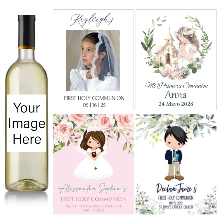 Custom My First Communion Wine Bottle Sticker Baptism Baby Shower Label Party Decoration Adhesive Personalized Boy Girl Name DIY
Custom My First Communion Wine Bottle Sticker Baptism Baby Shower Label Party Decoration Adhesive Personalized Boy Girl Name DIY