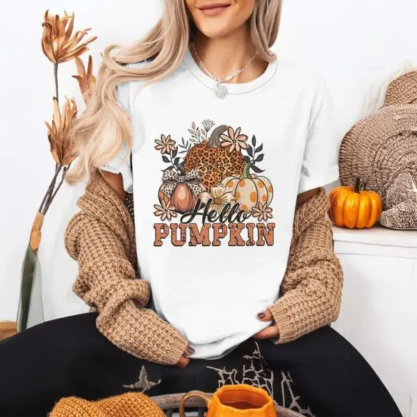 Футболка «Hello Pumpkin», женская футболка на Хэллоуин, осень, леопардовая тыква, кокетка, бант, графические футболки, жуткий сезон, футболка с короткими рукавами, топ
Футболка «Hello Pumpkin», женская футболка на Хэллоуин, осень, леопардовая тыква, кокетка, бант, графические футболки, жуткий сезон, футболка с короткими рукавами, топ