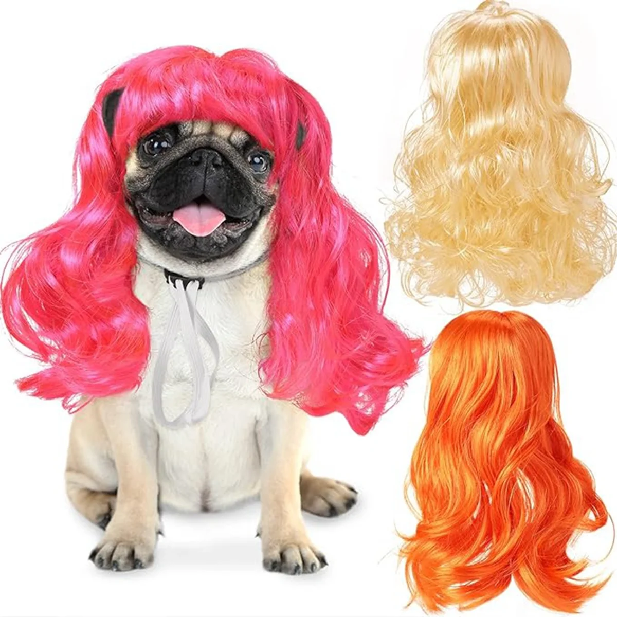 C Pet Wigs Cats and Dog Wigs Funny Cosplay Pet Headwear Dog Cats Wigs with Adjustable Elastic
C Pet Wigs Cats and Dog Wigs Funny Cosplay Pet Headwear Dog Cats Wigs with Adjustable Elastic