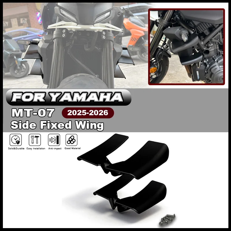 For YAMAHA MT-07 MT07 2025-2026 Side Wing Side Spoiler Kit FRONTAL SPOILERS Front spoiler Lower spoiler flank Accessories
For YAMAHA MT-07 MT07 2025-2026 Side Wing Side Spoiler Kit FRONTAL SPOILERS Front spoiler Lower spoiler flank Accessories