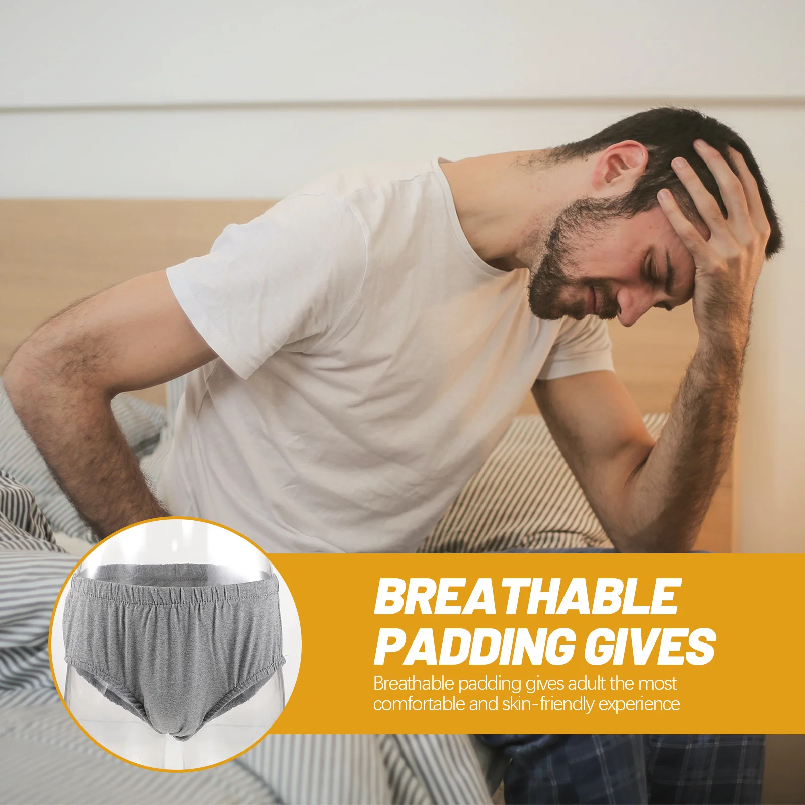 Comfortable Reusable Adult Diaper Washable Incontinence Underwear for Women Men Soft Cotton Breathable Non-Leak Bed Chair
Comfortable Reusable Adult Diaper Washable Incontinence Underwear for Women Men Soft Cotton Breathable Non-Leak Bed Chair