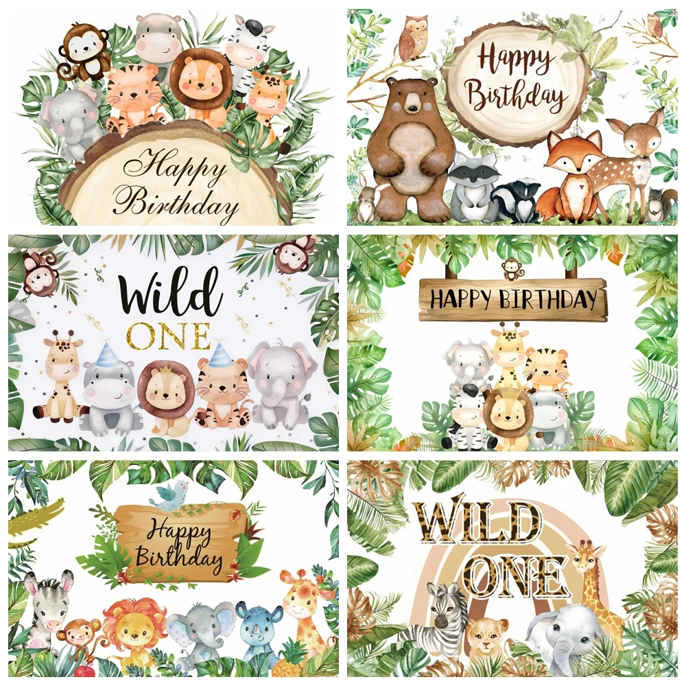 Jungle Animals Backdrop Boy Girl Safari Wild One 1st Birthday Decoration Baby Shower Newborn Photography Background Photo Studio
Jungle Animals Backdrop Boy Girl Safari Wild One 1st Birthday Decoration Baby Shower Newborn Photography Background Photo Studio