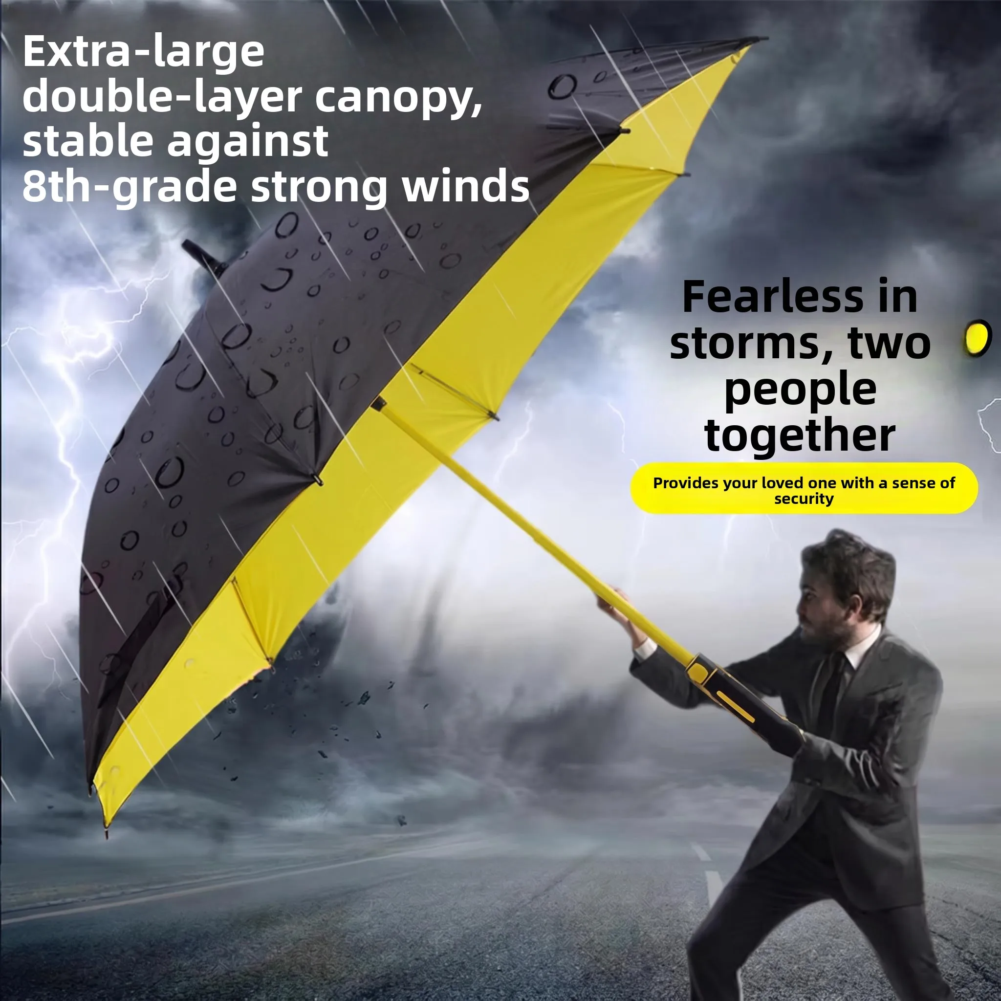 Extra Large Thickened Long Handle Rain Umbrella for Heavy Rain Resistant Windproof Men's Durable Straight Stick Umbrella
Extra Large Thickened Long Handle Rain Umbrella for Heavy Rain Resistant Windproof Men's Durable Straight Stick Umbrella
