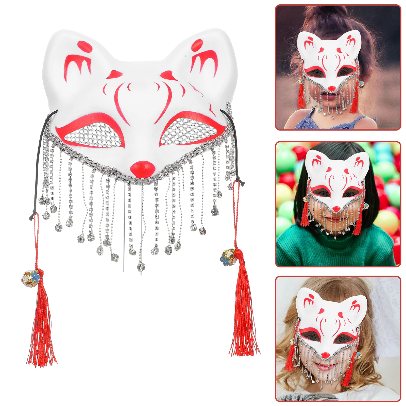 Fox Mask Tassel Animal Costume for Women Portable Decorative Cosplay Masquerade Abs
Fox Mask Tassel Animal Costume for Women Portable Decorative Cosplay Masquerade Abs