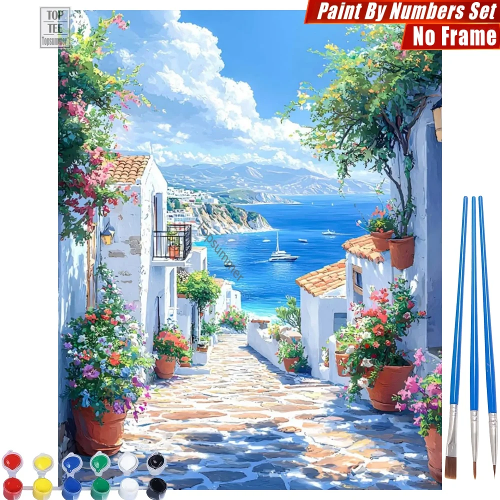 Mediterranean Stone Path Paints By Numbers Set - Blue Coast Flowers Family Gatherings Valentine's Day Gift For Husband
Mediterranean Stone Path Paints By Numbers Set - Blue Coast Flowers Family Gatherings Valentine's Day Gift For Husband