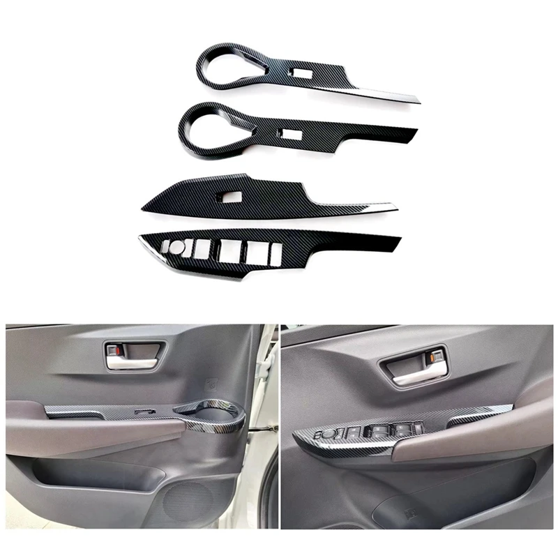 For Toyota Yaris Ativ/Vios 2023 2024 RHD Car Window Lift Switch Button Panel Cover Trim Accessories ABS Carbon Fiber
For Toyota Yaris Ativ/Vios 2023 2024 RHD Car Window Lift Switch Button Panel Cover Trim Accessories ABS Carbon Fiber