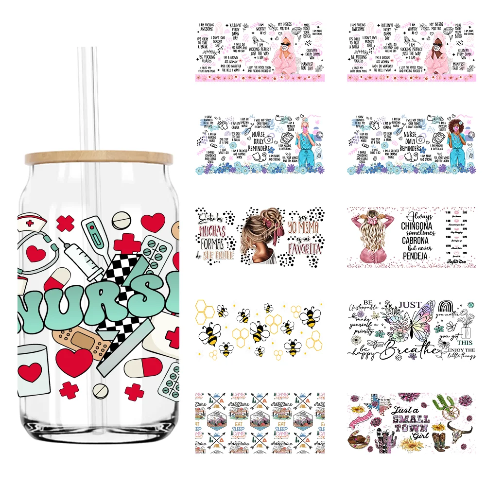 Fashion Nurse Girls 16OZ UV DTF Cup Wrap Transfers Stickers Custom Labels DIY Durable Waterproof Logo For Libbey Glass Can
Fashion Nurse Girls 16OZ UV DTF Cup Wrap Transfers Stickers Custom Labels DIY Durable Waterproof Logo For Libbey Glass Can