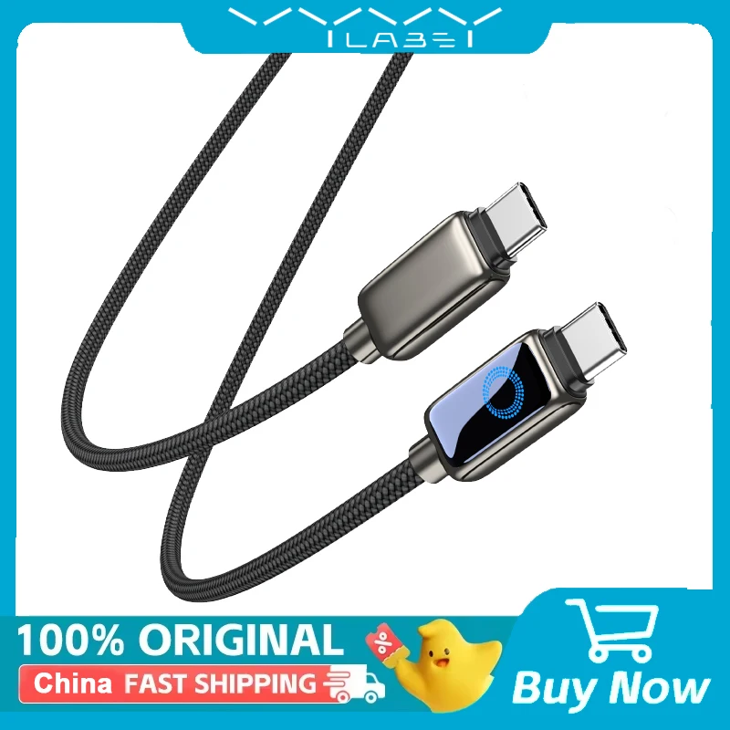 VYVYLABS PD 240W Type C to Type C Cable for iPhone 17 16 Fast Charging Cable Smart Charge Light Indicator Cable for Macbook iPad
VYVYLABS PD 240W Type C to Type C Cable for iPhone 17 16 Fast Charging Cable Smart Charge Light Indicator Cable for Macbook iPad