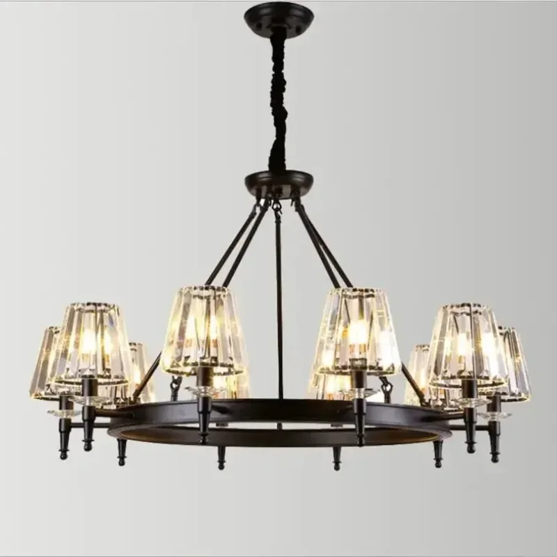 Luxury Retro Chandelier Crystal Living Room Bedroom Villa Model Room Copper Chandelier Postmodern American Led Lights
Luxury Retro Chandelier Crystal Living Room Bedroom Villa Model Room Copper Chandelier Postmodern American Led Lights