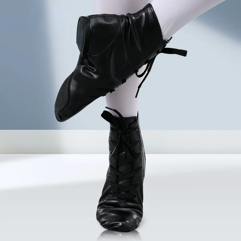 XIHAHA Child Dancing Shoes Jazz Boots PU Leather High Gang Mens Jazz Shoes Women Split Sole Soft Sneaker Gym Dance Black
XIHAHA Child Dancing Shoes Jazz Boots PU Leather High Gang Mens Jazz Shoes Women Split Sole Soft Sneaker Gym Dance Black