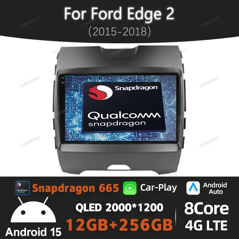 Автомобильный радиоприемник Android 15 для Ford Edge 2 2015 2016 2017 2018 Carplay, авто мультимедийный стерео видеоплеер NAVI GPS, головное устройство 4G WIFI
Автомобильный радиоприемник Android 15 для Ford Edge 2 2015 2016 2017 2018 Carplay, авто мультимедийный стерео видеоплеер NAVI GPS, головное устройство 4G WIFI