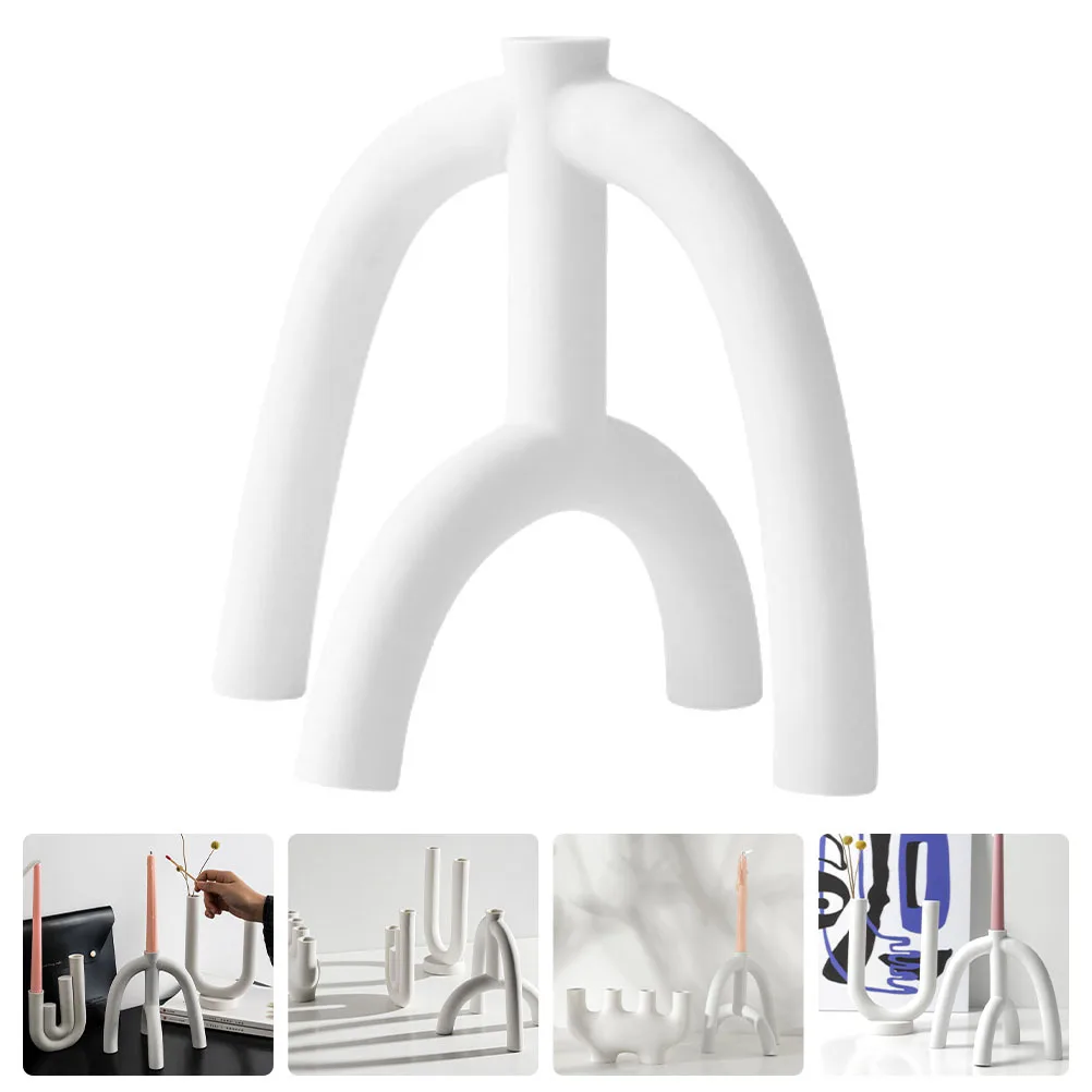 Holder Nordic Style Candlestick Desk Decor Candleholder Wedding Ceramic Simple White Decorative
Holder Nordic Style Candlestick Desk Decor Candleholder Wedding Ceramic Simple White Decorative