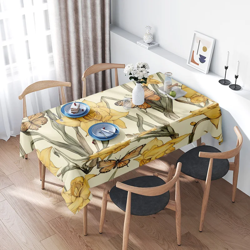 Floral Print TableclothAdd a Touch of Elegance to Your Dining Experience with this Vibrant Yellow Black Design Perfect for Speci
Floral Print TableclothAdd a Touch of Elegance to Your Dining Experience with this Vibrant Yellow Black Design Perfect for Speci