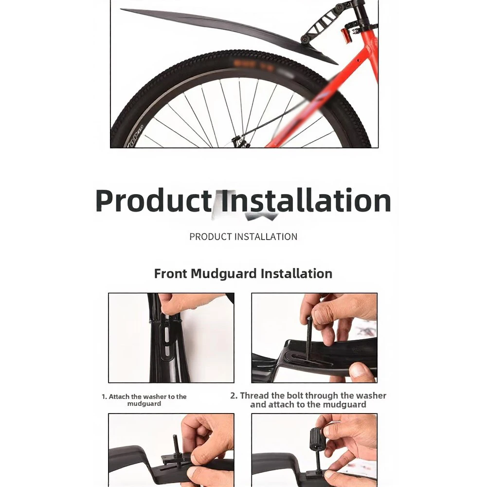 2pcs Mountain Bike Mudguard Ultra-Lightweight 25.4-31.8mm Tube Bike Mudflap Dustproof Cycling Bicycle Guard For Mountain Bike
2pcs Mountain Bike Mudguard Ultra-Lightweight 25.4-31.8mm Tube Bike Mudflap Dustproof Cycling Bicycle Guard For Mountain Bike