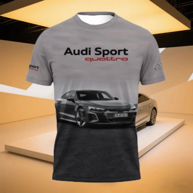 Новая летняя футболка Audi с короткими рукавами и 3D принтом для занятий спортом на открытом воздухе, быстросохнущая, дышащая, крутая тонкая футболка из полиэстера
Новая летняя футболка Audi с короткими рукавами и 3D принтом для занятий спортом на открытом воздухе, быстросохнущая, дышащая, крутая тонкая футболка из полиэстера