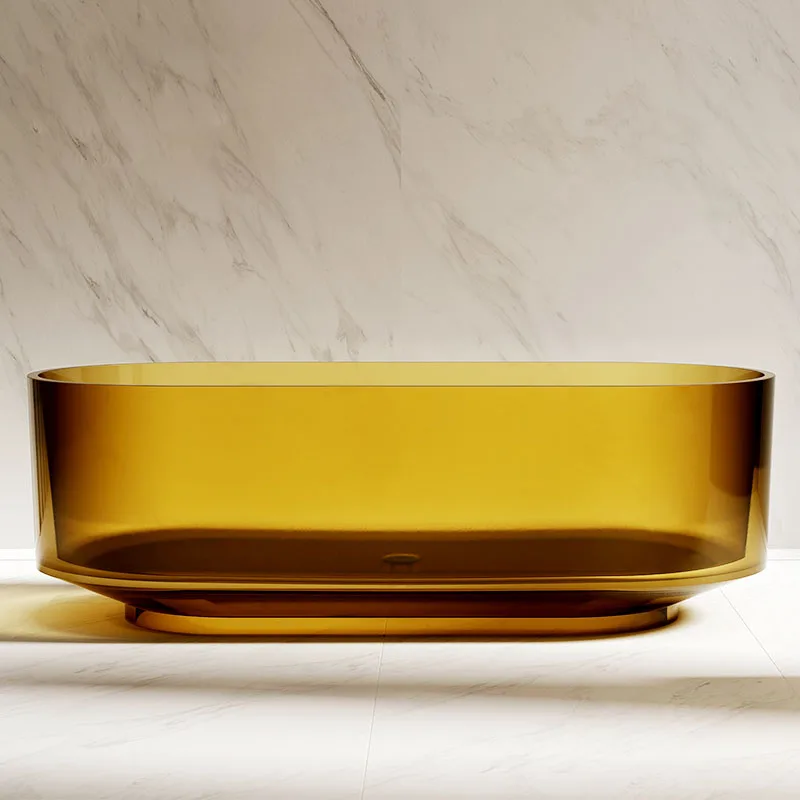 Multicolored Transparent Resin Bathtub/ Artificial Stone Bathtub Transparent Bathtub
Multicolored Transparent Resin Bathtub/ Artificial Stone Bathtub Transparent Bathtub