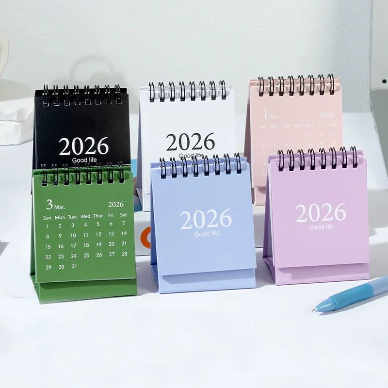 Solid 2026 Desk Calendar Annual Daily To Do List Coil Calendar Book New Year Calendar with Stickers Time Schedule Organizers
Solid 2026 Desk Calendar Annual Daily To Do List Coil Calendar Book New Year Calendar with Stickers Time Schedule Organizers