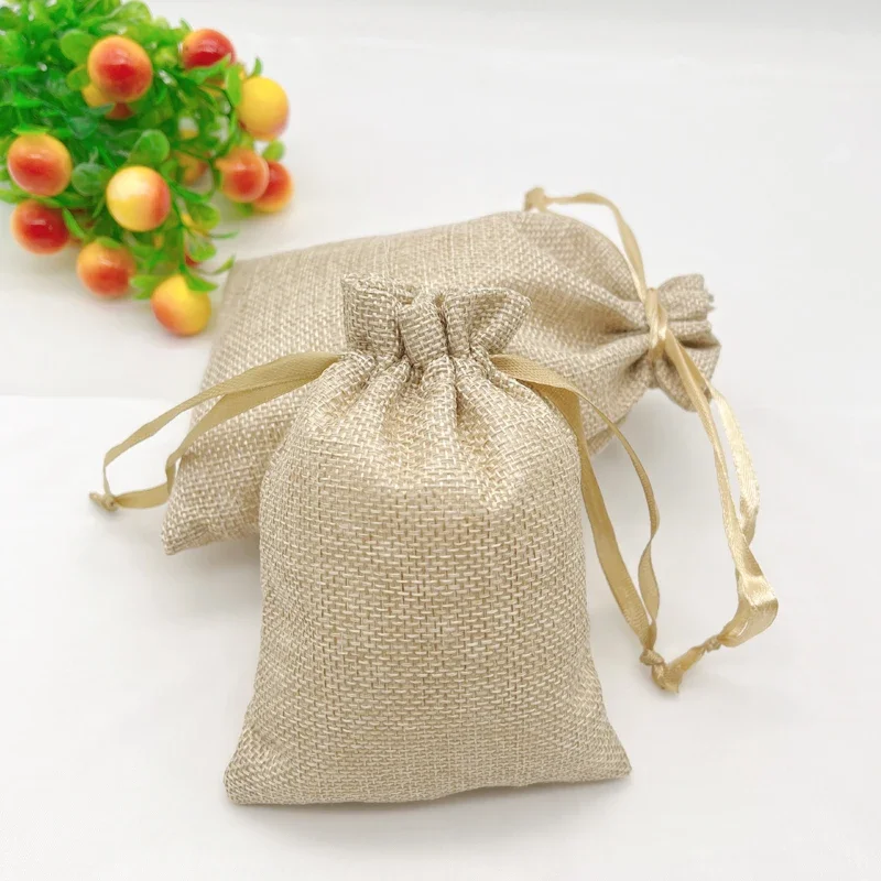 100pcs Handmade Ribbon Rope Jute Storage Bags Sack Drawstring Jute Gift Bag Linen Burlap Jute Pouch Webbing Gift Packaging Bags
100pcs Handmade Ribbon Rope Jute Storage Bags Sack Drawstring Jute Gift Bag Linen Burlap Jute Pouch Webbing Gift Packaging Bags