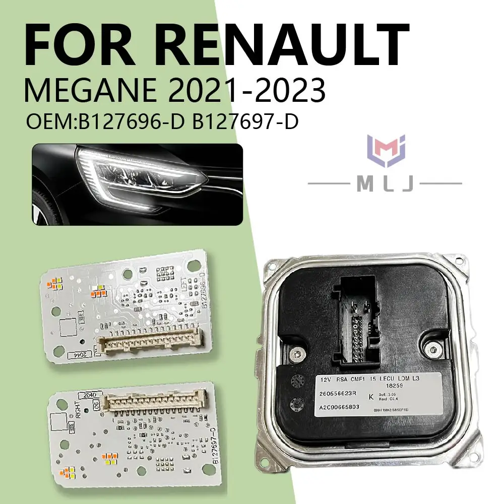White Light Chips Module LED FOR Renault Megane 2021-2023 Headlight Daytime Running OE B127697-D B127696-D 260556623R 260551566R
White Light Chips Module LED FOR Renault Megane 2021-2023 Headlight Daytime Running OE B127697-D B127696-D 260556623R 260551566R
