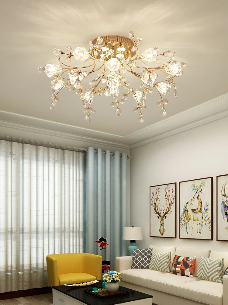 European led crystal ceiling lamps living room foyer entry ceiling lights simple modern light luxury American
European led crystal ceiling lamps living room foyer entry ceiling lights simple modern light luxury American