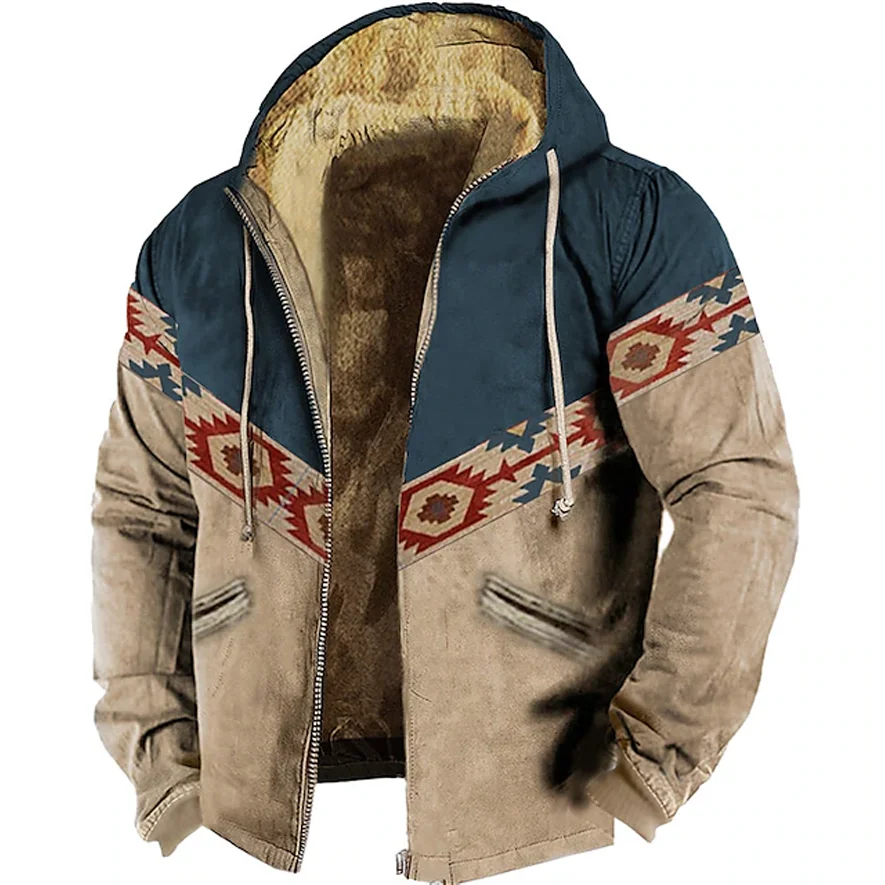 Winter Fleece Zipper Hoodies for Men Vintage Tribal Graphics Print Hood Jackets Clothing Street Outerwear Tracksuit Coat Hooded
Winter Fleece Zipper Hoodies for Men Vintage Tribal Graphics Print Hood Jackets Clothing Street Outerwear Tracksuit Coat Hooded