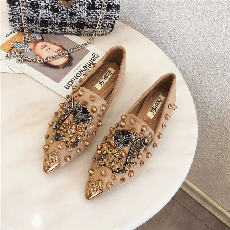 Shoes for Women Flat Shoes Luxury Crystal Fox Casual Shoes Comfortable Fashion Pointed Toe Slip-on Loafers
Shoes for Women Flat Shoes Luxury Crystal Fox Casual Shoes Comfortable Fashion Pointed Toe Slip-on Loafers