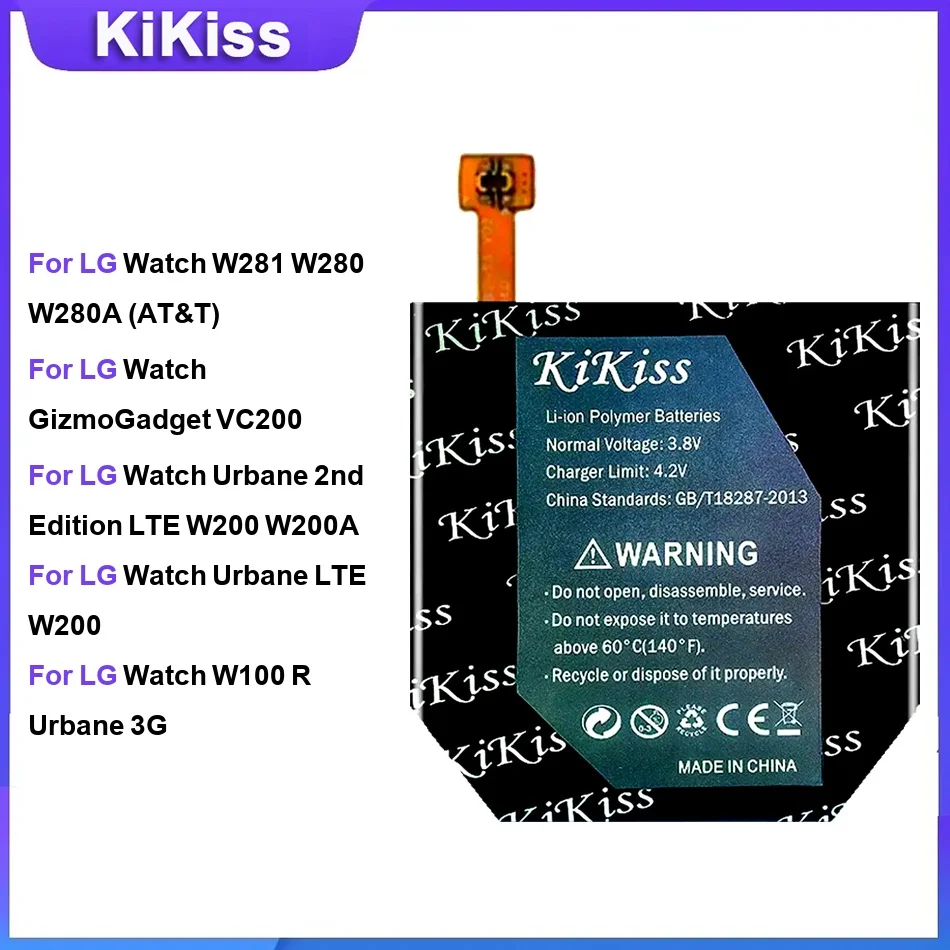 Battery For LG Watch W281 W280 For GizmoGadget VC200 For Urbane 2nd Edition LTE W200 W200A LTE W200 W100 R Urbane 3G
Battery For LG Watch W281 W280 For GizmoGadget VC200 For Urbane 2nd Edition LTE W200 W200A LTE W200 W100 R Urbane 3G