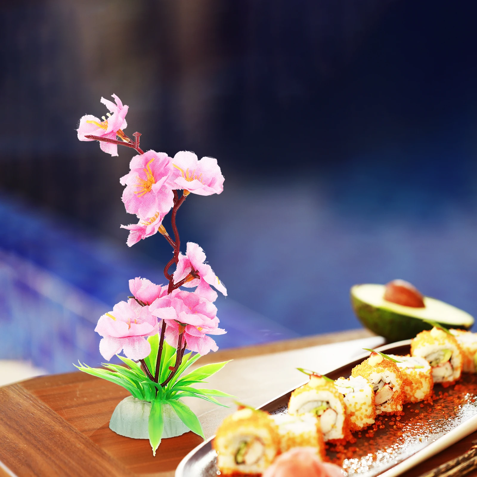 2 Pcs Pink Simulated Flowers Sushi Decorations Japanese Artificial Sashimi Plate Food Supply Cold Dish Ornament Kitchen Bar
2 Pcs Pink Simulated Flowers Sushi Decorations Japanese Artificial Sashimi Plate Food Supply Cold Dish Ornament Kitchen Bar