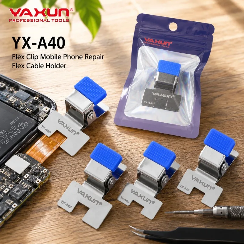 YAXUN YX-A40 Anti-slip PCB Board Clip High Strength Metal Fixture for Mobile Phone Motherboard Repair
YAXUN YX-A40 Anti-slip PCB Board Clip High Strength Metal Fixture for Mobile Phone Motherboard Repair