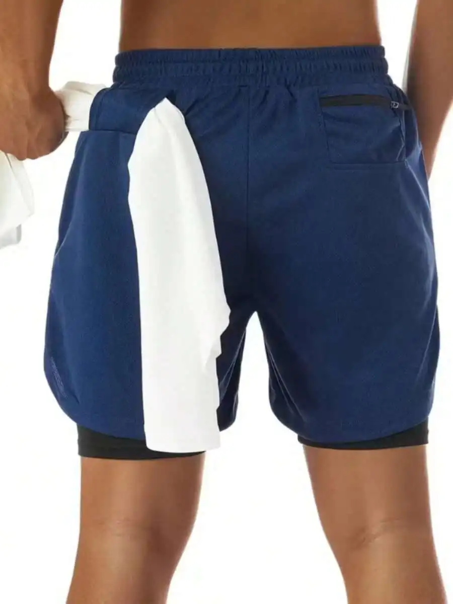 Unisex Double Layer Quick Dry Gym Shorts With Pockets Drawstring Waist Athletic Fitness Shorts
Unisex Double Layer Quick Dry Gym Shorts With Pockets Drawstring Waist Athletic Fitness Shorts